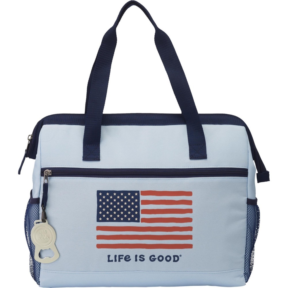 Life is Good 24-Can American Flag Cooler NWT